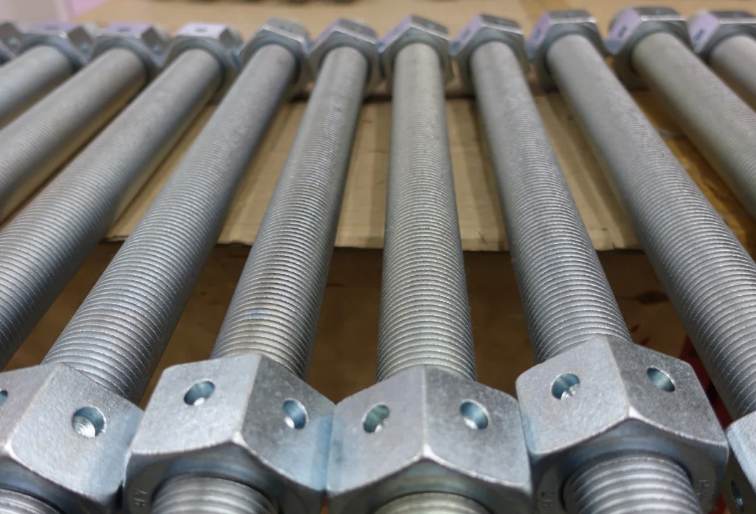 Double End Stud with Equal Length for Chemical Industry M10-M56 Threaded Rod B7 Used with Nut DIN 938 DIN 939 DIN 940