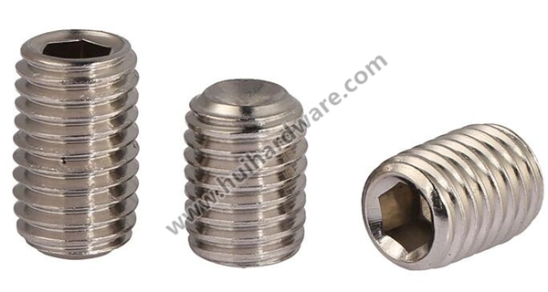 Stainless A2-70 Hexagon Socket Set Screw with Flat Point M1.6-M8