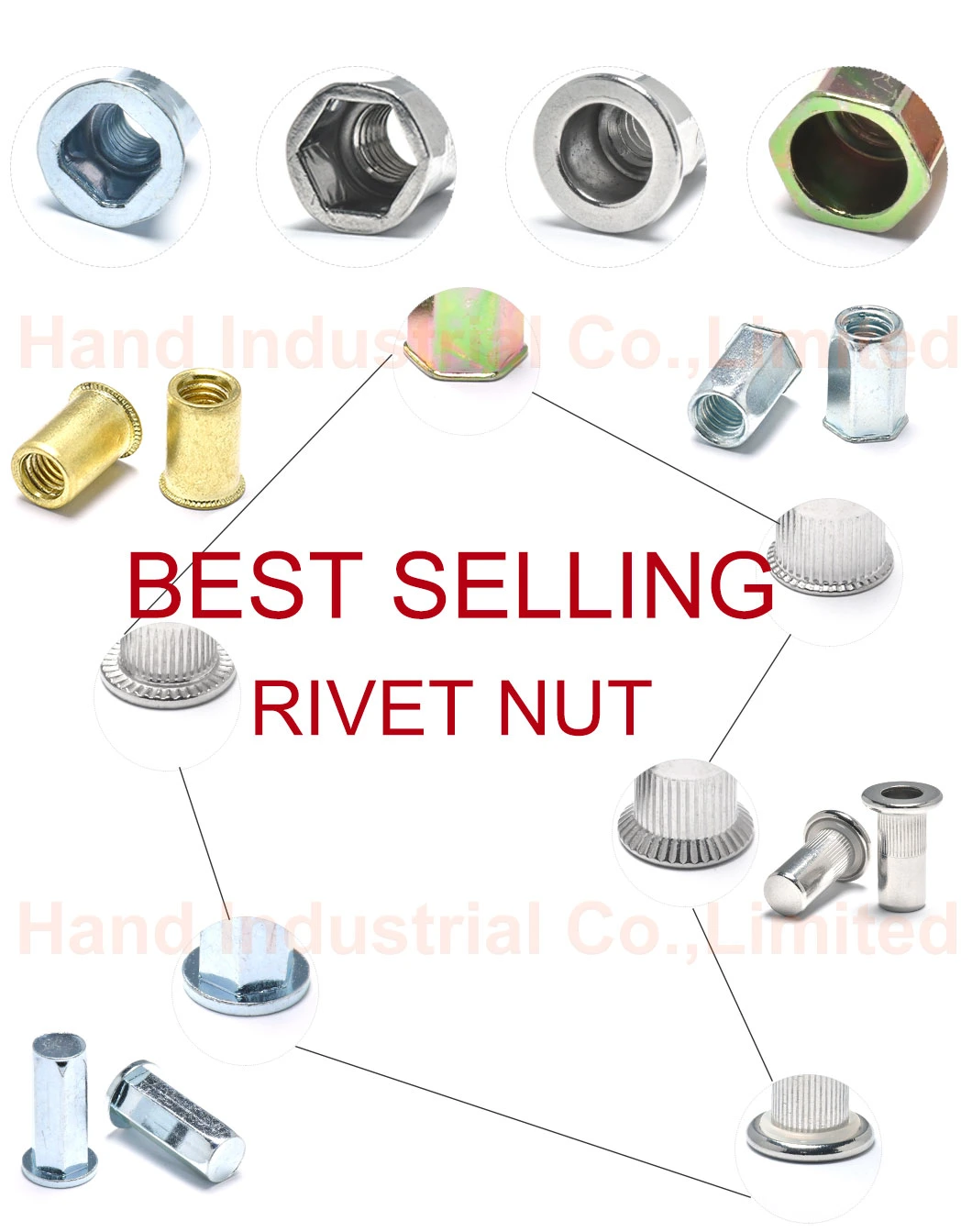 Reduced Csk Head Stainless Steel Rivet Blind Rivet Plain Body Closed End Rivet Nuts and Bolt