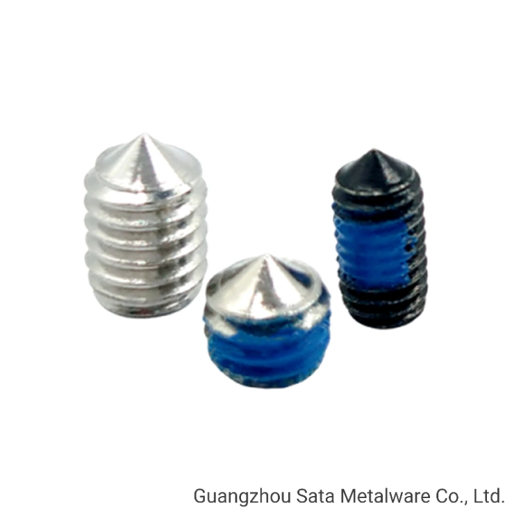 Alloy Steel and Stainless Steel Hex Socket Set Screws Hexagon Socket Grub Screws Allen Drive Headless Screws