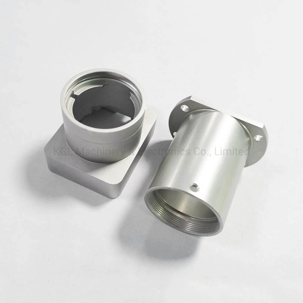 Sand Blasting Blasted and Anodizing 6061 Aluminum Tubing Pipe Connecting Tube with Screw Tapping Inner Side