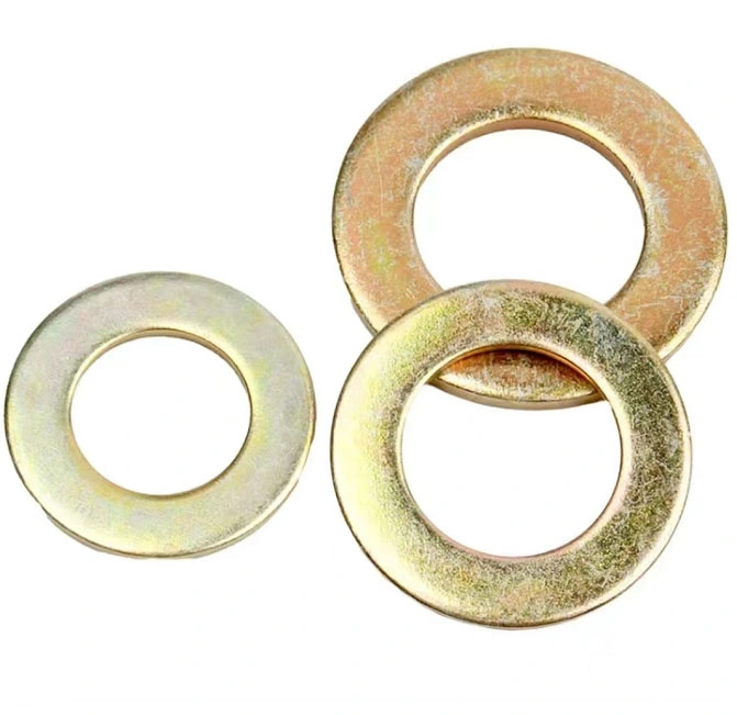 Grade 8.8 4.8 Galvanized Plain Washer Spiral Wound Gasket Flange Gasket Plain Washer Steel Building Material Steel Sheet Hardware Fastener Zinc Plated Washer