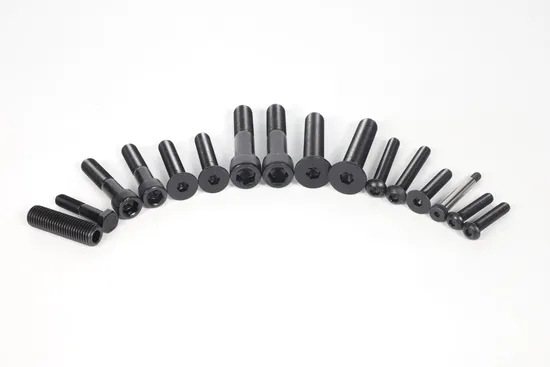 Tuz DIN912 GB/T70.1 ISO4762 半歯ファスナーメトリック黒合金鋼グレード 10.9 六角ソケットボルトカスタムネジ構造六角ボルト金属ネジ